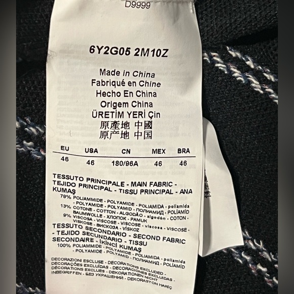 Emporio Armani Fringed Cardigan Evening Jacket Blazer - Picture 9 of 10